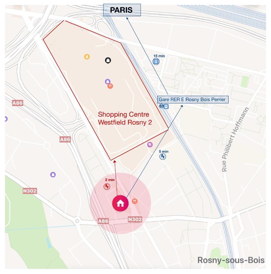 2 Pieces Proche Du Centre Paris 15 Min Apartment Rosny-sous-Bois Bagian luar foto